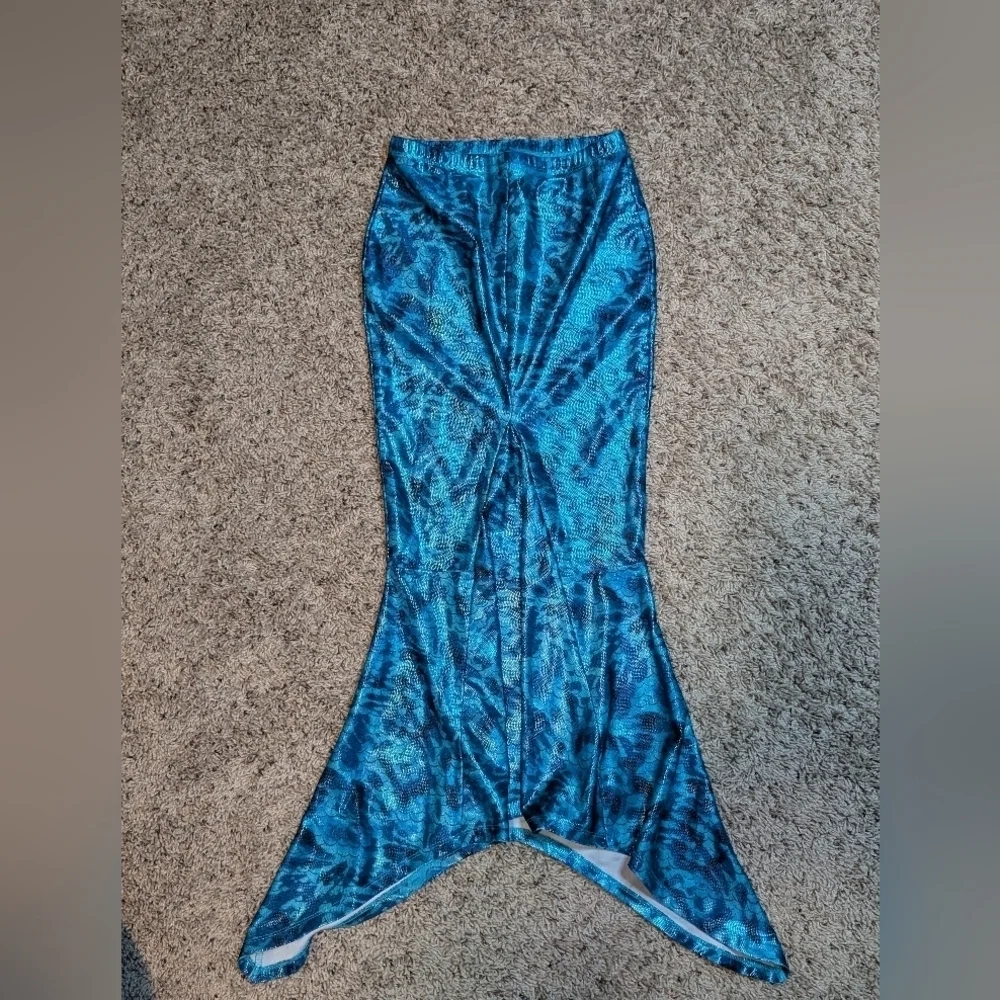 Justice Kids Mermaid Tail Costume Dress Up Skirt